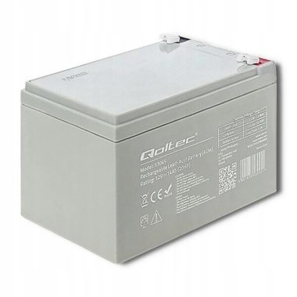 Qoltec baterie AGM 14Ah / 12V / max.210A (ZSIQOCAKU0013)