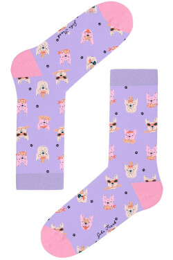 Dámské ponožky John Frank WJFLSFUN70 uni Purple