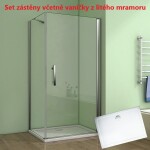 H K - Obdélníkový sprchový kout MELODY D1 100x90 s jednokřídlými dveřmi včetně sprchové vaničky z litého mramoru SE-MELODYD110090/SE-THOR-10090