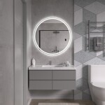 Erga Carla, kulaté LED zrcadlo 100cm, 2415 lm, 3 barvy světla, ERG-V01-208-1010