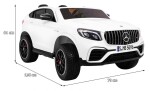 Mamido Elektrické autíčko Mercedes GLC 63S 4x4 LCD dvoumístné bílé