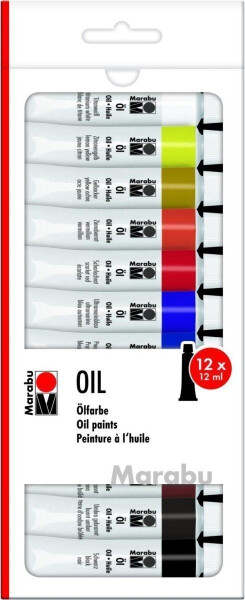 Marabu olejové barvy 12 x 12 ml
