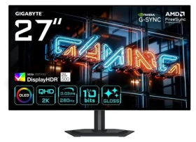27" GIGABYTE MO27Q28GR černá / Monitor / WOLED Glossy / 2560x1440 / 280Hz / 0.03ms / DisplayHDR True Black 500 (MO27Q28GR)