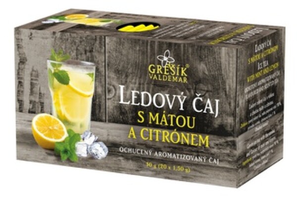 Ledový čaj s mátou a citrónem (Grešík)