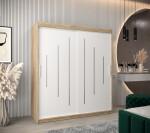 Šatní skříň Abi Y0 Barva korpusu: Dub artisan, Rozměry: 120 cm, Dveře: Černá