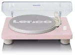 Lenco LS-50 růžová / Gramofon / 33 45 78 RPM / USB / RCA-out / předzesilovač / repro (LS-50PINK)