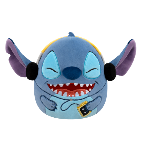 SQUISHMALLOWS Disney Stitch se sluchátky, 17 cm