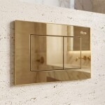 REA - Podomítkový Instalační Set Slim 024N pro WC s Tlačítkem J Gold KPL-E1636