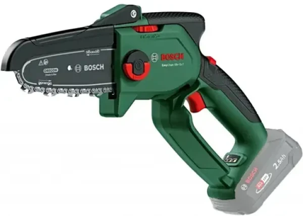 Bosch EasyChain 18V-15-7 Solo zeleno-černá / Aku řetězová pila / 18V / délka lišty 15 cm / bez baterie a nabíječky (06008B8901)
