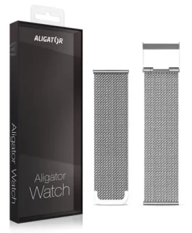 Aligator Náhradní kovový řemínek pro Watch Life 20mm / stříbrný (20AW0015)