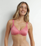 Dámská zmenšující podprsenka s kosticemi DIM GENEROUS MINIMIZER BRA - DIM - růžová 90 D