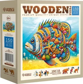 WOODEN CITY Dřevěné puzzle Módní ryba