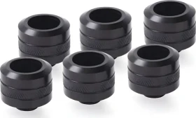 Alphacool Eiszapfen PRO 16mm HardTube sixpack černá / Kompresní šroubení / G1/4" / 6 ks (17477)