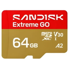 SanDisk Extreme GO microSDXC 64 GB / Paměťová karta / čtení 170 MB/s / zápis 80 MB/s (SDSQXGN-064G-GN6MN)