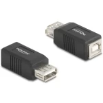 DeLock 67203 černá / Adaptér / USB 2.0 A (F) - USB 2.0 B (F) (67203)