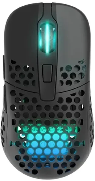 XTRFY M42 Wireless černá / herní bezdrátová myš / optická / 19000 DPI / 6 tlačítek / RGB / 2 velikosti / 2.4GHz (M42W-RGB-BLACK)