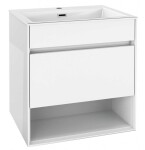 Kielle - Nefia Skříňka s umyvadlem 60 cm, lesklá bílá 50027S610