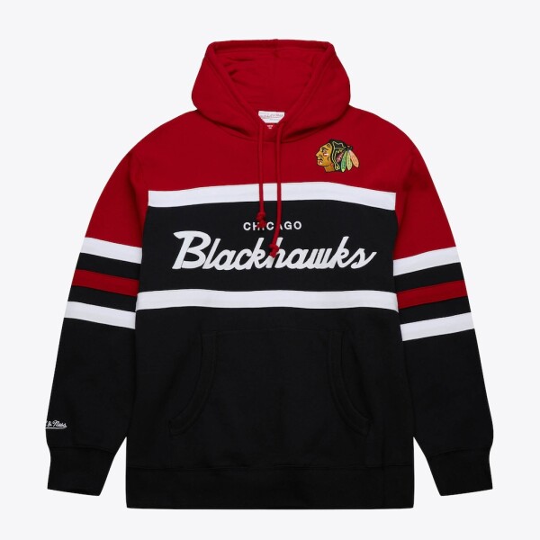Mitchell & Ness Pánská mikina Chicago Blackhawks NHL Head Coach Hoodie Velikost: 3XL