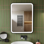 Zrcadlo se senzorem SAT Feel 60x80 cm černá SATZFEEL6080CE SATZFEEL6080CE