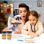 Malplay Zábavný dětský vědecký mikroskop s příslušenstvím 100x/400x/1200x