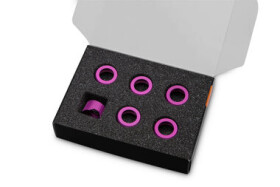 EKWB EK-Quantum Torque Compression Ring 6-Pack HDC 12 - Purple (3831109836019)