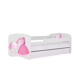 Dětská postel Babydreams+SZ bílá 80x160 Princezna 2