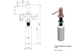 Dávkovač mýdla Reginox R34811, Copper / měď R34811