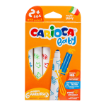 Fixy dětské Carioca Baby 2+, kulatý hrot, 6 ks