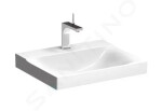 GEBERIT - Xeno 2 Umyvadlo 600x480 mm, otvor pro baterii, bez přepadu, s KeraTect, bílá 500.530.01.1