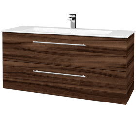 Dřevojas - Umyvadlová skříňka GIO SZZ2 120 - D06 Ořech / Úchytka T02 / D06 Ořech 406516B