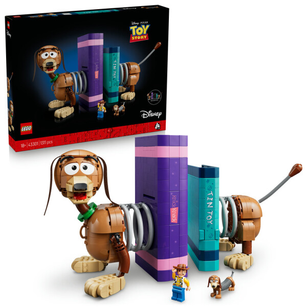LEGO LEGO® │ Disney 43301 Knižní zarážky: Slinky z filmu Toy Story