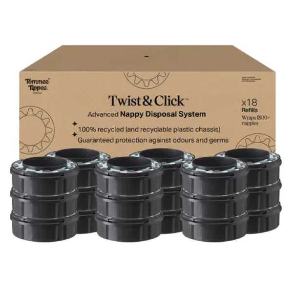 Tommee Tippee Twist Click Náhradní Kazety Výhodné Balení, 18 ks (85101102)