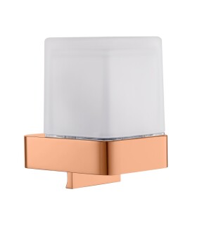 RAV Slezák - NIL - Koupelnový doplněk Dávkovač tekutého mýdla skleněný, Zlatá Růžová - kartáčovaná NLA0304ZRK NLA0304ZRK