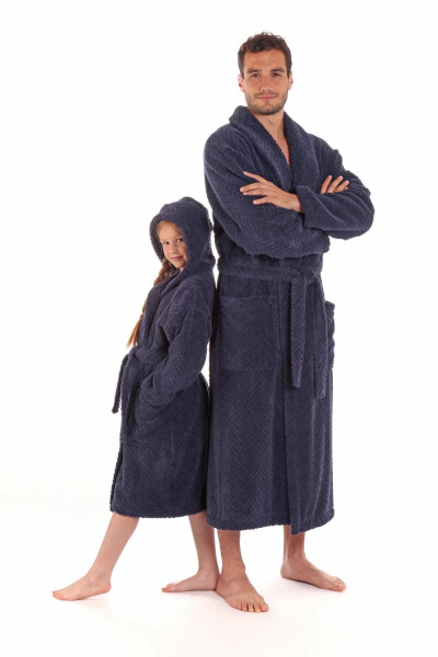 Pánský župan Athena 2116 Tmavě modrá - Vestis tmavě modrá XL