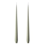 Ester & erik Svíčka Taper 32 cm – 69 Artichoke – set 2 ks, zelená barva, vosk