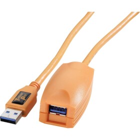 Tether Tools USB kabel USB 3.2 Gen1 (USB 3.0 / USB 3.1 Gen1) USB-A zástrčka, USB-A zásuvka 5.00 m oranžová CU3017