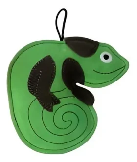 Kiwi Walker Kožená hračka Chameleon / Hračka pro psy / Kůže / 16 cm (SOT-605)