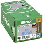 SPAX 0537000500503 R 88192 Zylinderkopf T-STAR šroub do dřeva 5 mm 50 mm T-STAR plus nerezová ocel A2 200 ks