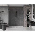 MEXEN/S - Velar L Duo posuvné sprchové dveře 180, transparent, grafit kartáčovaná 871-180-003-02-66
