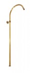 SLEZAK-RAV - Sprchová tyč k bateriím s hlavovou a ruční sprchou, Barva: stará mosaz MD0654LSM