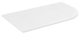 SAPHO - PULSE deska Rockstone 755x12x455, levá, bílá mat BM750-0101