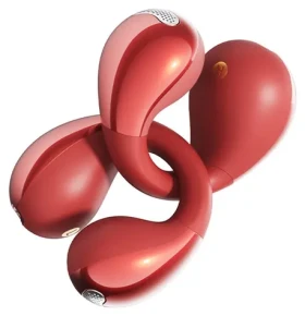 QCY Crossky Clip C30S červená / Bezdrátová sluchátka / Bluetooth 6.0 / dobíjecí box (T33S Red)