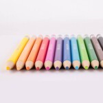 APLI vysouvací stiskací pastelky mix 12 ks barev, ořezávátko