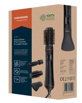 Grundig HS 7080 černá, růžové zlato / Kartáč na horký vzduch / 1000 W (GMS3180)