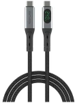 4smarts DigitCord 240W 1,5m černý / Kabel USB4 / 40 Gb/s / 8K 60Hz / PD 240W (541438)