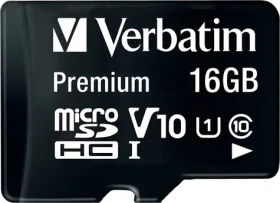 Verbatim MicroSDHC 16GB Premium / Paměťová karta / UHS-I (U1) / Class 10 (44082)