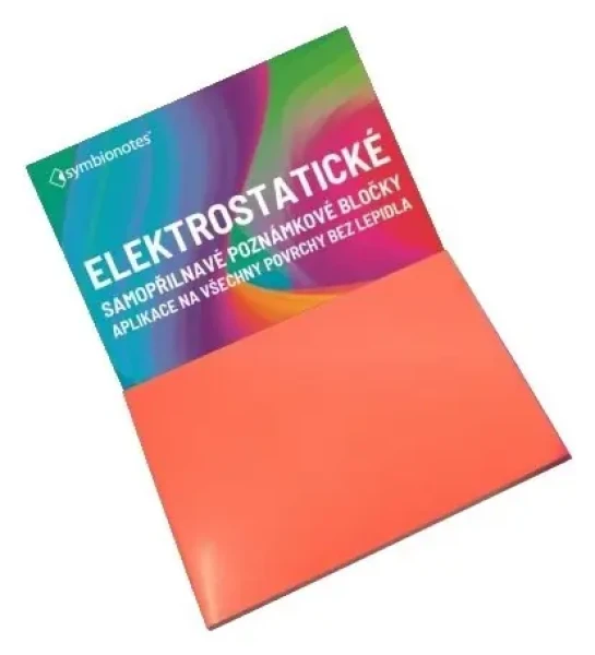 Fellowes Symbio Symbionotes červené / Elektrostatický poznámkový bloček / 70x100 mm / 100 ks (SYNT70100R100)