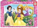 EDUCA Puzzle Disney Princezny: Sněhurka, Bella a Locika
