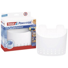 Tesa Pásky TESA Powerstrips® Waterproof LARGE v 3dílné balení vodotěsné, oboustranné lepící pásce pro kuchyni, až 2 kg p