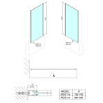 POLYSAN - DEEP boční stěna 750x1650, čiré sklo MD3116